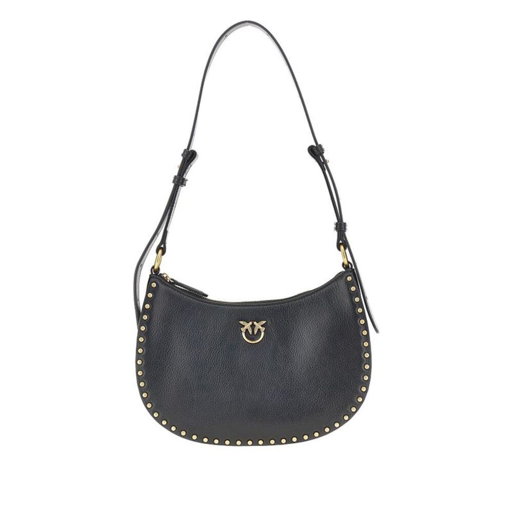 Pinko Women Leather 'Mini Half Moon' Shoulder Bag
